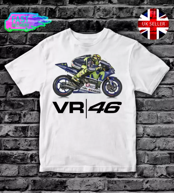 VALENTINO ROSSI VR Kids T-Shirt Top Boys Girls ADULTS MENS T SHIRT TSHIRT #1