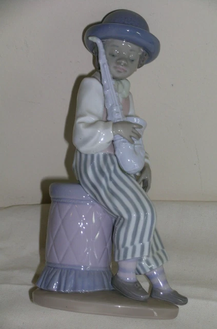 LLADRO 5833 Jazz Saxophone Black Legacy Figurine Collection 8" Tall