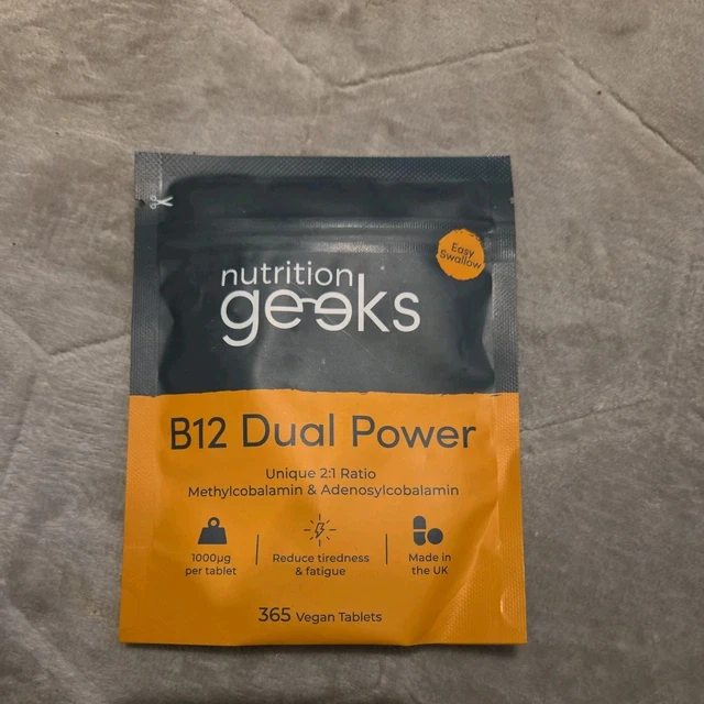 NUTRITION GEEKS VITAMIN B12 - 365 Tablets £7.59 - PicClick UK