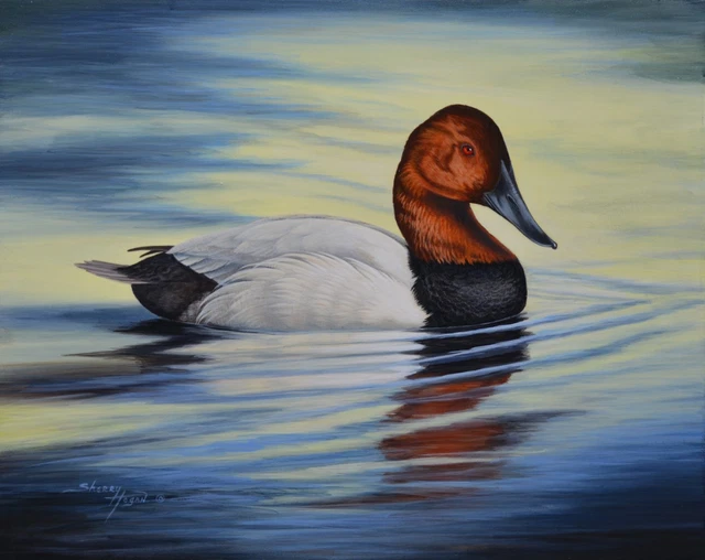 JAMES HAUTMAN FOWL Weather Canvasbacks Print 502/5000 Signed
