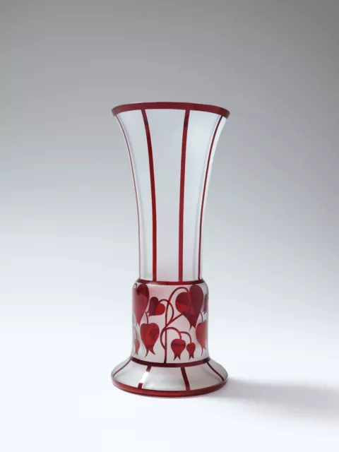 Jugendstil Vase In der Art von Josef Hoffmann und Hans Bolek für Loetz