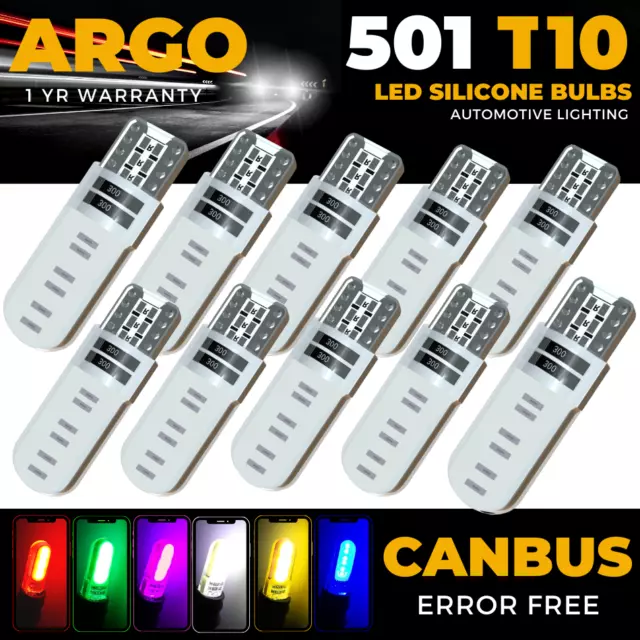 501 T10 194 Led Car Side Light Bulbs Canbus Error Free Xenon W5w Sidelight Lamp