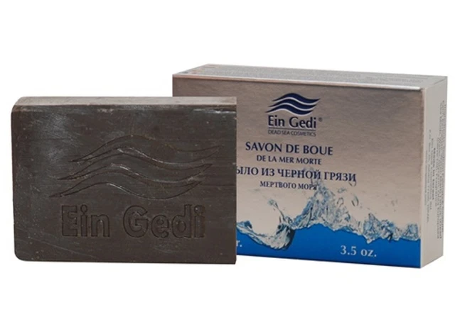 Dead Sea Mineral Oasis Black mud soap 100 gr. 3.5 oz.
