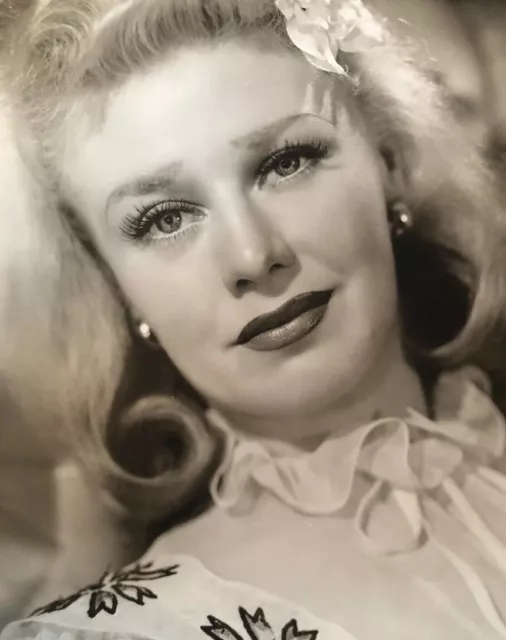 Photo originale des années 1940 Ginger Rogers star de cinéma âge d'or Hollywood