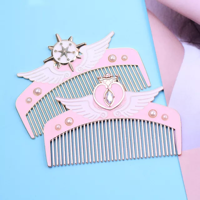 Cartoon Hairdressing Comb Cute Hair Brushes Portable Hair Comb With Bag 2BB