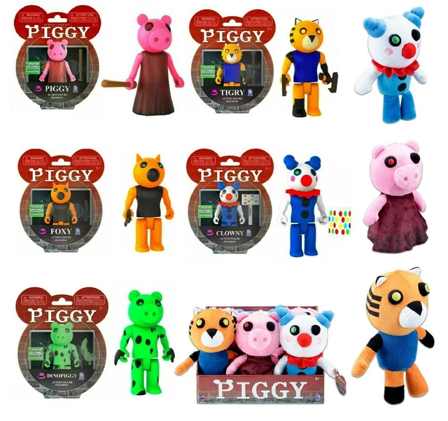 PIGGY ROBLOX ACTION Figures Plush Plushies Piggy Clowny Toys 