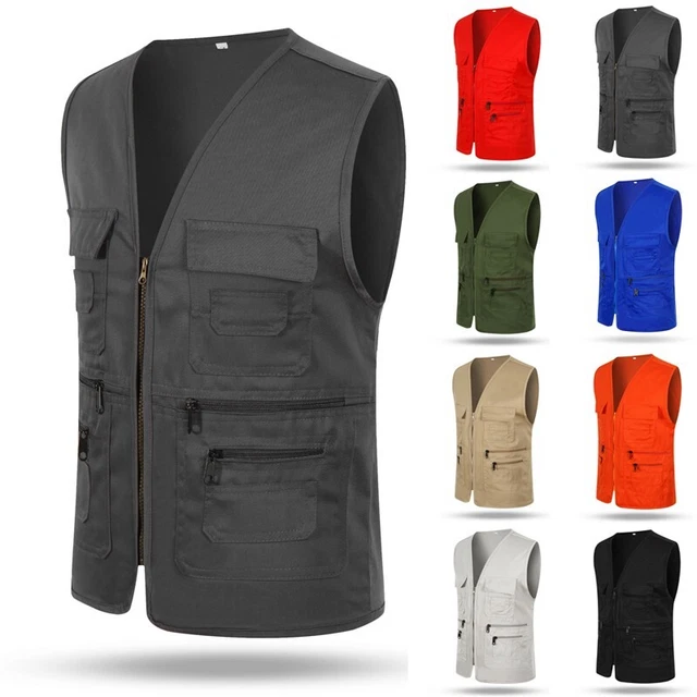Canotta da Uomo Top Fotografia Direttore Viaggiatori Outdoor Gilet senza Maniche
