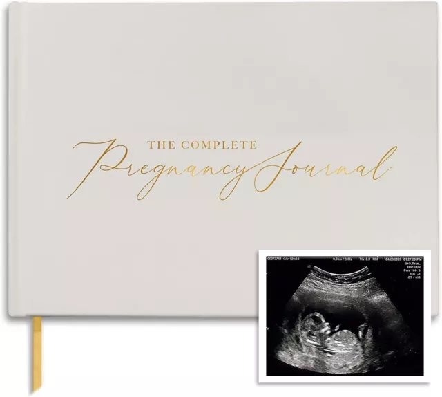 Pregnancy Journal Memory Book - Pregnant Gift Books For New Mothers To Be (Gold)