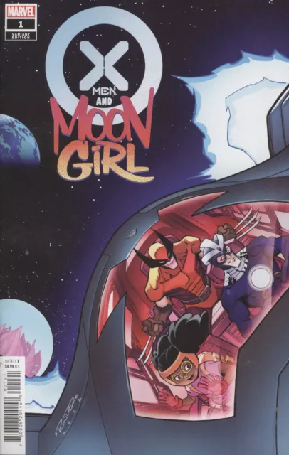 X-Men And Moon Girl #1 Randolph Connecting Variant Vf/Nm Marvel Hohc 2022