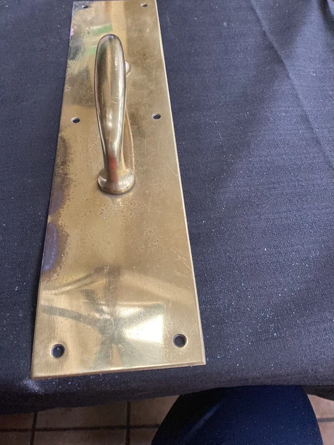 VTG Pair Of brass School Door Handles