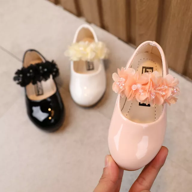 Toddler Kids Girls Summer Soft Soled Flower Solid Casual Sandals Princess Shoes