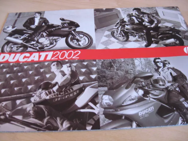 Ducati Range Motorcycle Sales Brochure 2002