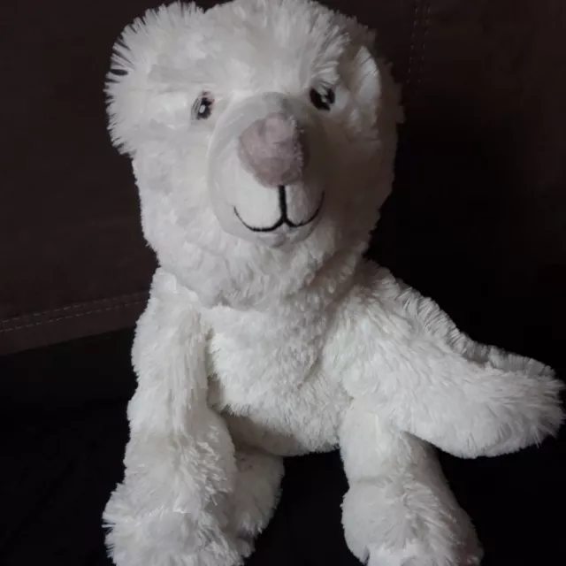 🐻🐻🐻 Peluche doudou Ours Blanc Ours Polaire Long 46 Cm