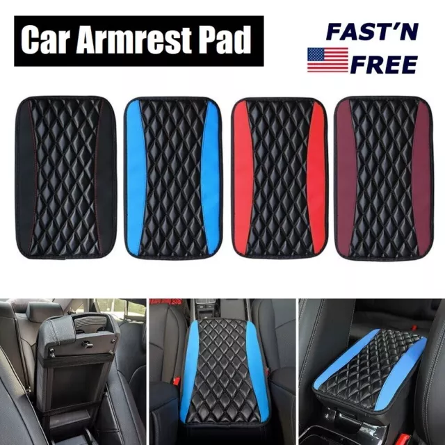 Car Accessories Armrest Pad Cover Center Console Box PU Leather Cushion Mat Pad