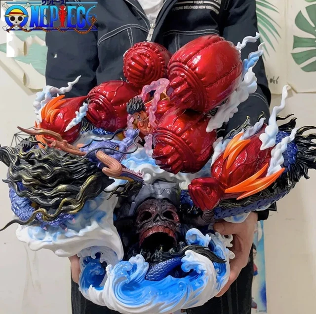 ONE PIECE FIGURINE Luffy Geante VS Kaido Dragon Statuette De Luxe Ou