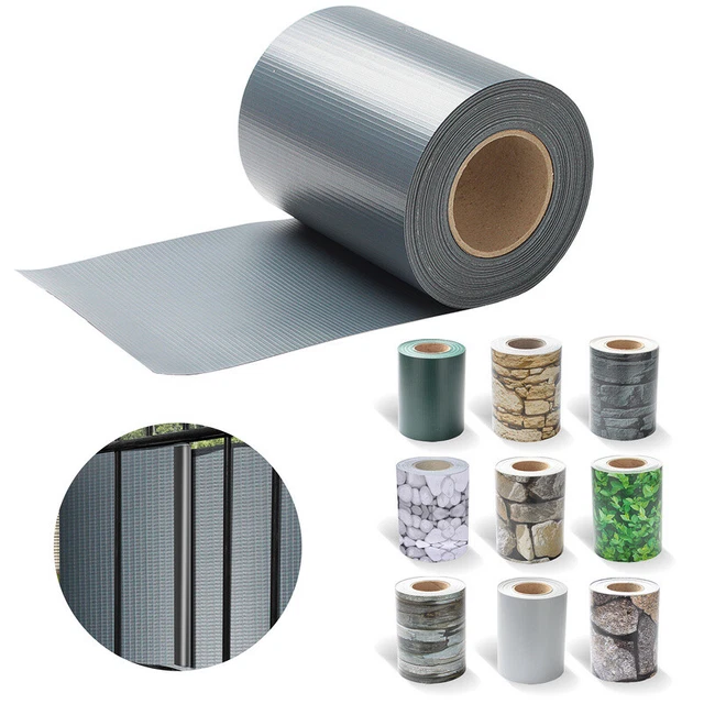 SICHTSCHUTZSTREIFEN PVC SICHTSCHUTZ Doppelstabmatte Zaun Balkon Folie