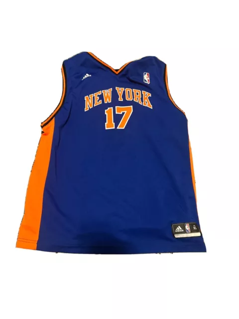 Jeremy Lin Adidas NBA New York Knicks Official Away Blue Men's
