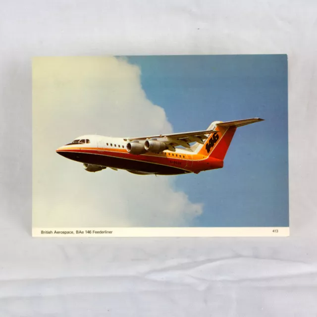 Britannique Aerospace - Bae 146 - G Sssh - Avion Carte Postale - Haut Qualité