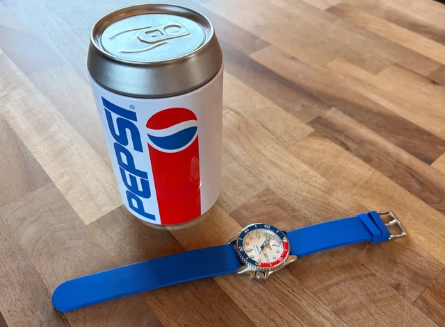 SEIKO 5 SPORTS x Pepsi Limited Edition - SRPL99 - Seiko Pepsi Silver £ ...