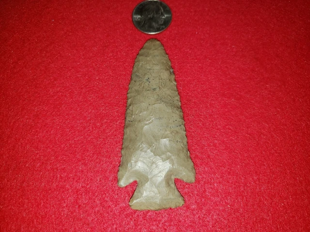 Authentic Indian Artifact Arrowhead Collection.  Pre 1600. C.O.A.