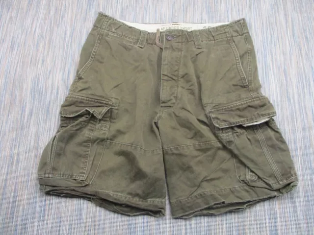 Abercrombie & Fitch Shorts Mens W33 Utility Cargo Design Heavy Cotton Beckham