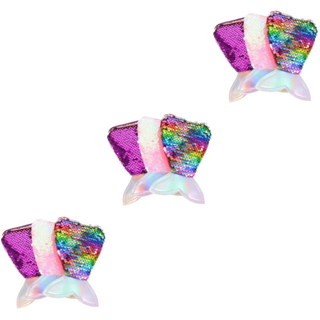 9 pièces cadeau enfants sequin  femmes sac à paillettes sacs de fête sirène