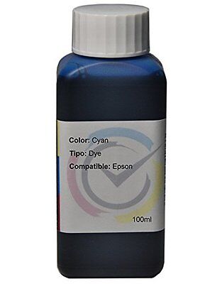 Inchiostro Dye Cyan compatibile con cartuccia 16 / 16XL per stampante Epson W...