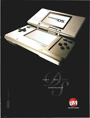 Nintendo DS 2004 Print Ad Circuit City Video Game Handheld Console Promo Page