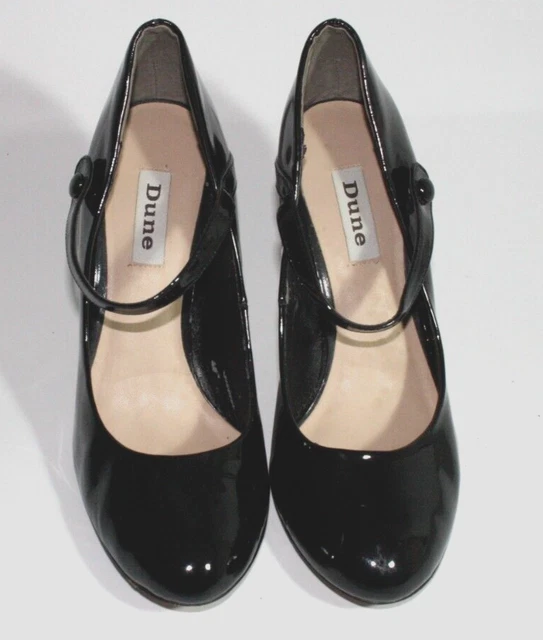 DUNE BLACK PATENT Leather Mary Jane Stiletto Shoes Size UK 6 EU 39 25 DUNE BLACK PATENT Leather Mary Jane Stiletto Shoes Size UK 6 EU 39 25