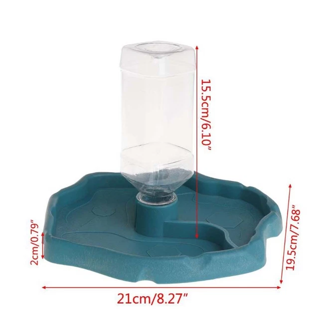 WATER DISPENSER WATER Food Feeding Plate Reptile Feeder Lizard Water