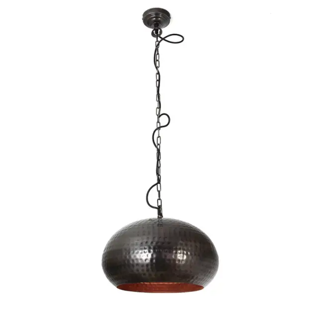 Élégant Vintage Pendelleuchte en Bronze Ø40cm E27 Lampe Suspendue Éclairage L'
