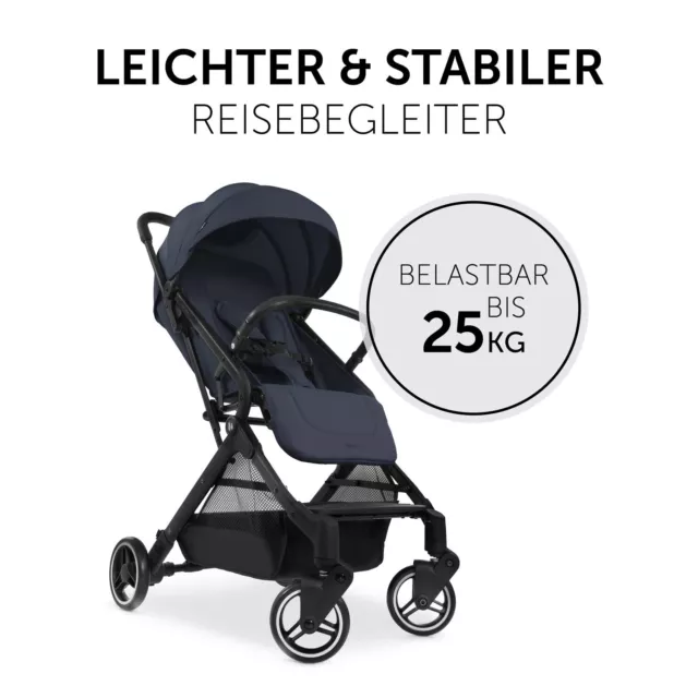 Kinderwagen hauck Reise Buggy Travel N Care für Kinder bis 25kg dunkelblau BWARE 2