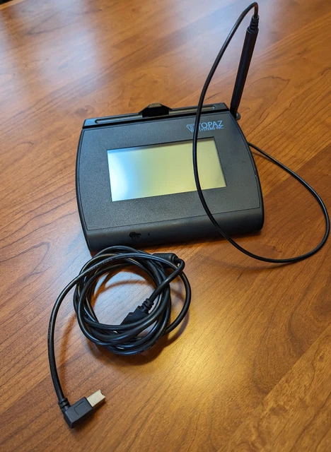 T-LBK755SE-BBSB-R Topaz 4x3 Backlit LCD Signature CapturePad, Higher Speed, USB