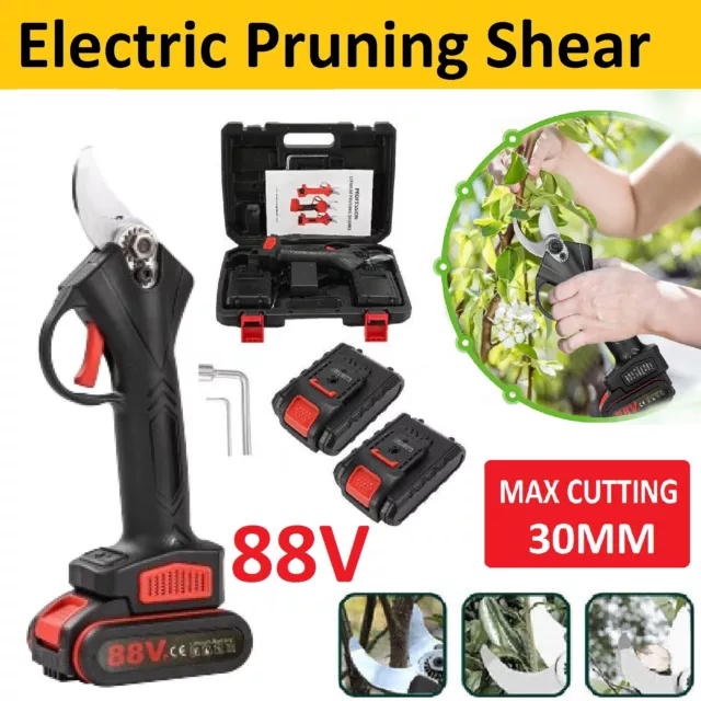 Electric Pruning Shears Branch Cutter Cordless Brushless Pruner Secateur Battery