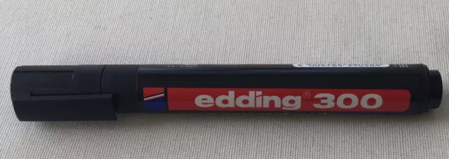 1x edding Permanent-Marker 300 Filzstift Industrie schwarz 1,5 - 3 mm