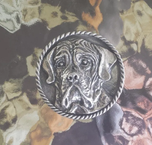 Family House Pet Purebred 1 Mastiff Dog Pewter Pins All New.