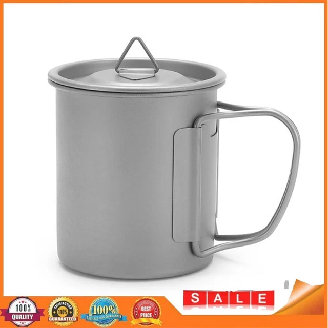 Ultralight Titanium Cup Folding Portable Outdoor Camping Picnic Coffee Mugs ☘️