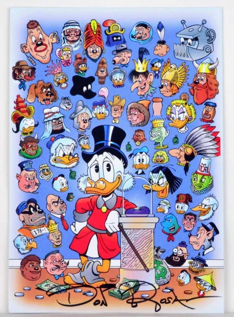 DON ROSA SCROOGE And His First Dime Figurine Print Signed EUR 35,00 ...