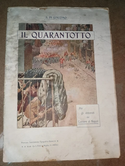 questione meridionale Insurrezione Napoli, 1848, Di Giacomo, Risorgimento 1903