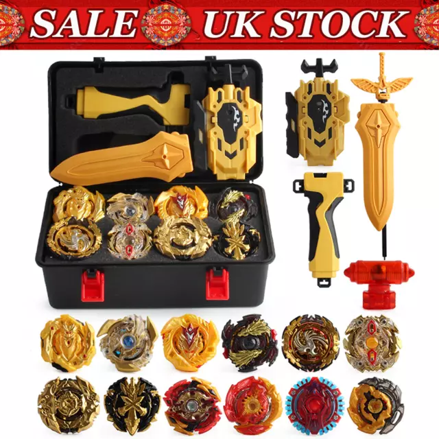 12x Boxed bayblade Beyblade Burst Set With Launcher Fight Battle Gift Box UK New