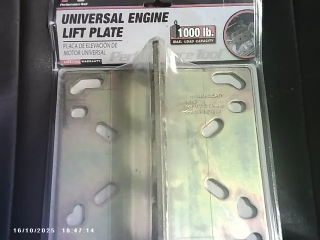 Performance Tool W41034 - UNIVERSAL ENGINE LIFT PLATE