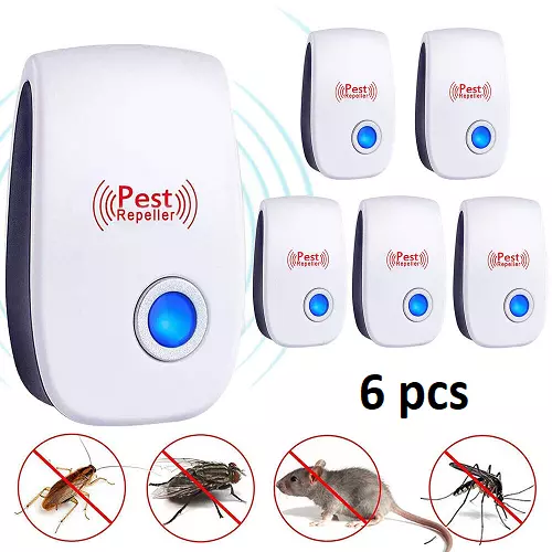 6pcs Ultrasonic Pest Reject Home Control Electronic Repellent Mice Rat Repeller