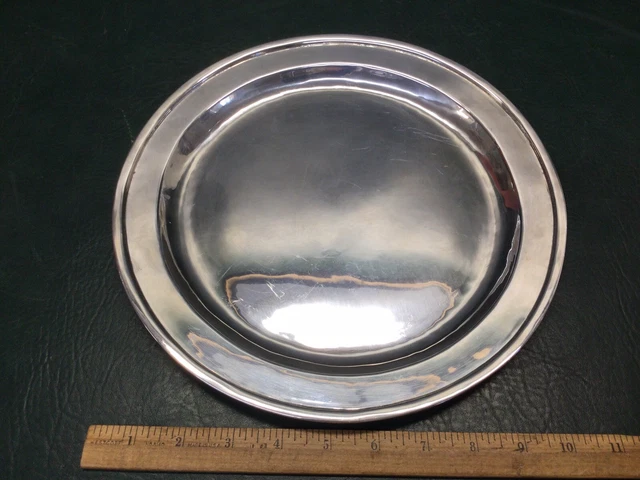 Erickson Sterling Silver Hand Hammered Plate Charger 11” ~ 657.8g