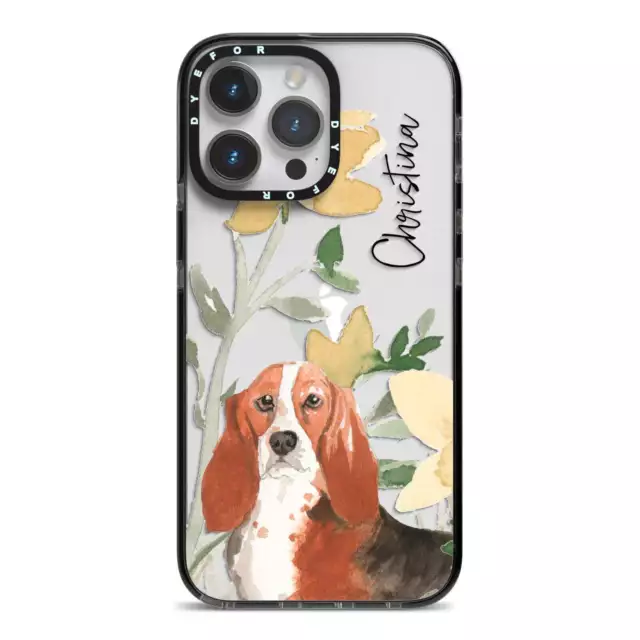 Personalised Basset Hound Dog iPhone Case for iPhone 15 14 13 12 11