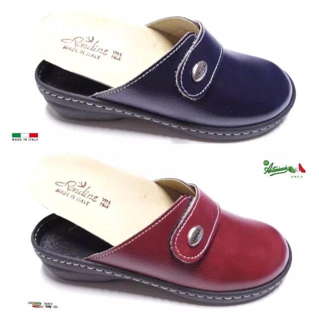 Pantofole ciabatte donna chiuse MADEinITALY SOLETTA ESTRAIBILE 310 italiane