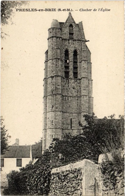 CPA PRESLES-en-BRIE Church Bell Tower (1299254)