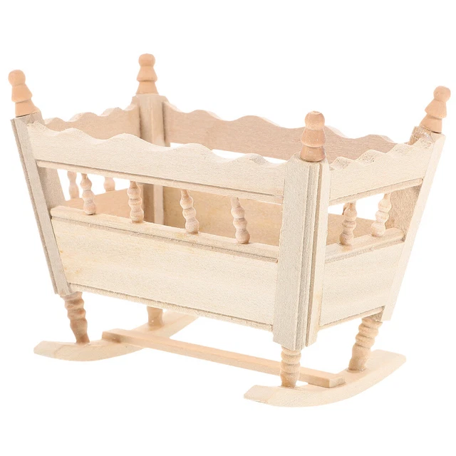thumbnail image 2 of DYNWAVE 1/6 Scale Dollhouse Double Bed Dollhouse Decoration 2 of 10