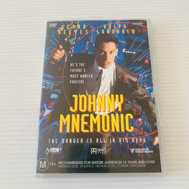 Johnny Mnemonic  (DVD 1995) Keane Reeves Rated MA 15+