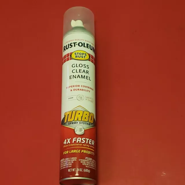 Rustoleum Turbo Black Spray Paint System Gloss 4X Wide 24oz (Quantity 1)