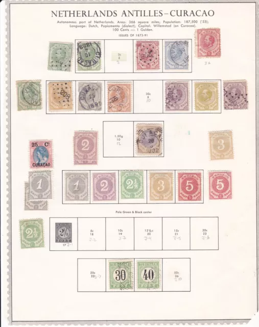 Netherlands Antilles Curacao 1873-1891 Page